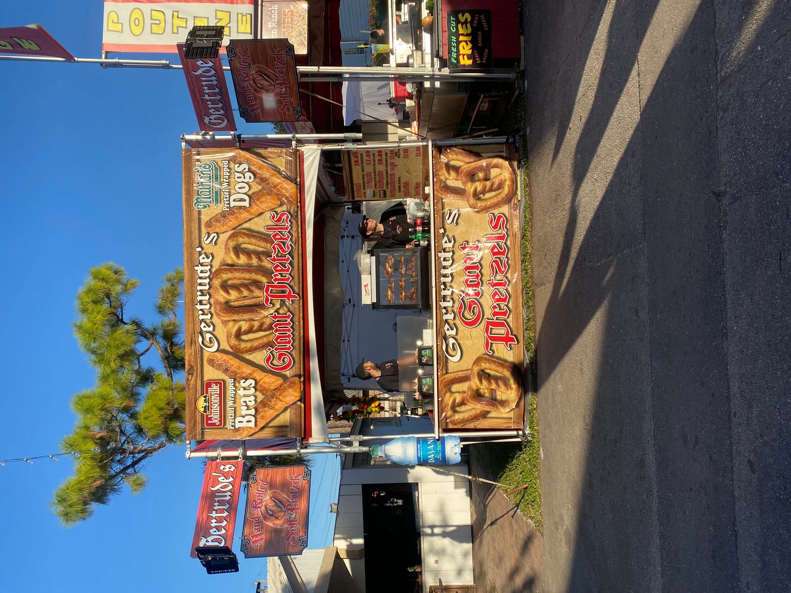 Fresh pretzel dough rising in bowls